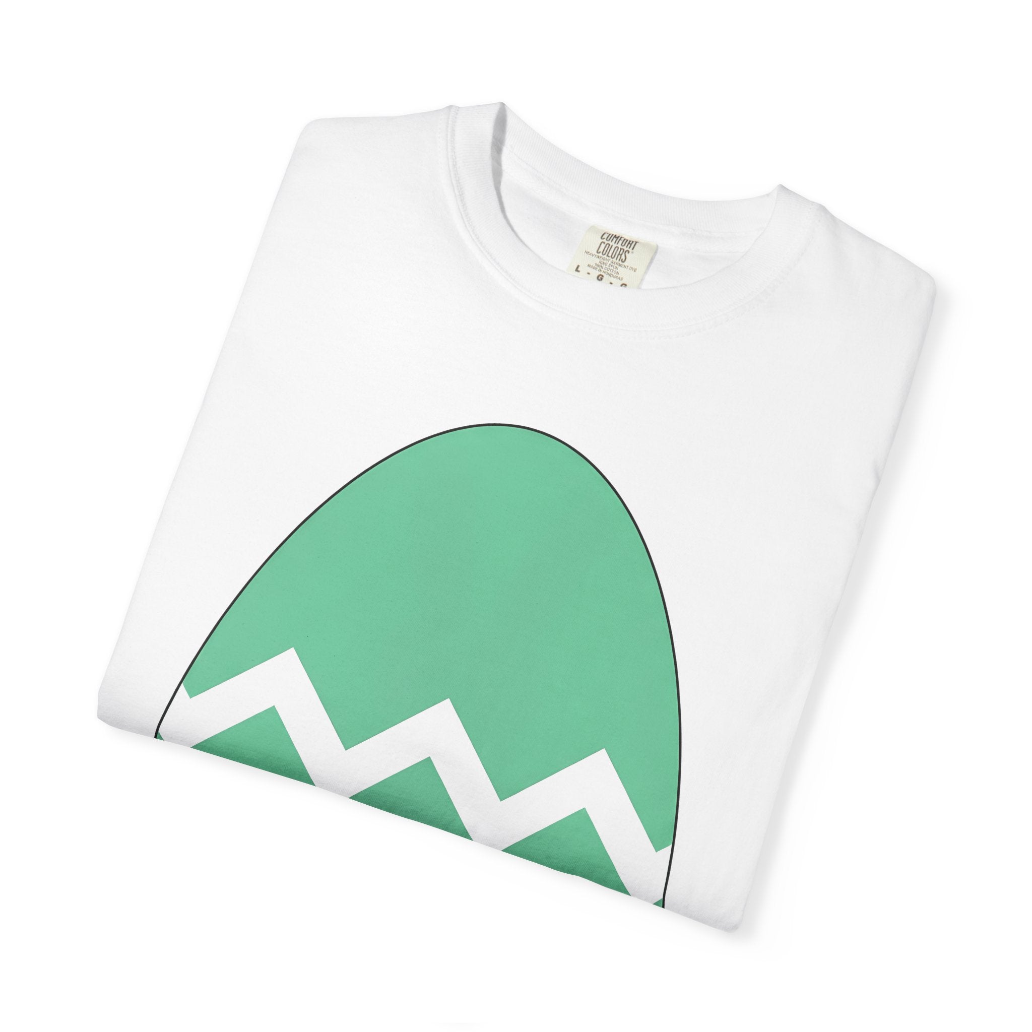 Egg Shirt Easter Festival Gift Women Simple Tee Oval T-Shirt Easter Fan Minimalist Tshirt Celebration Graphic Contemporary Stripe Design