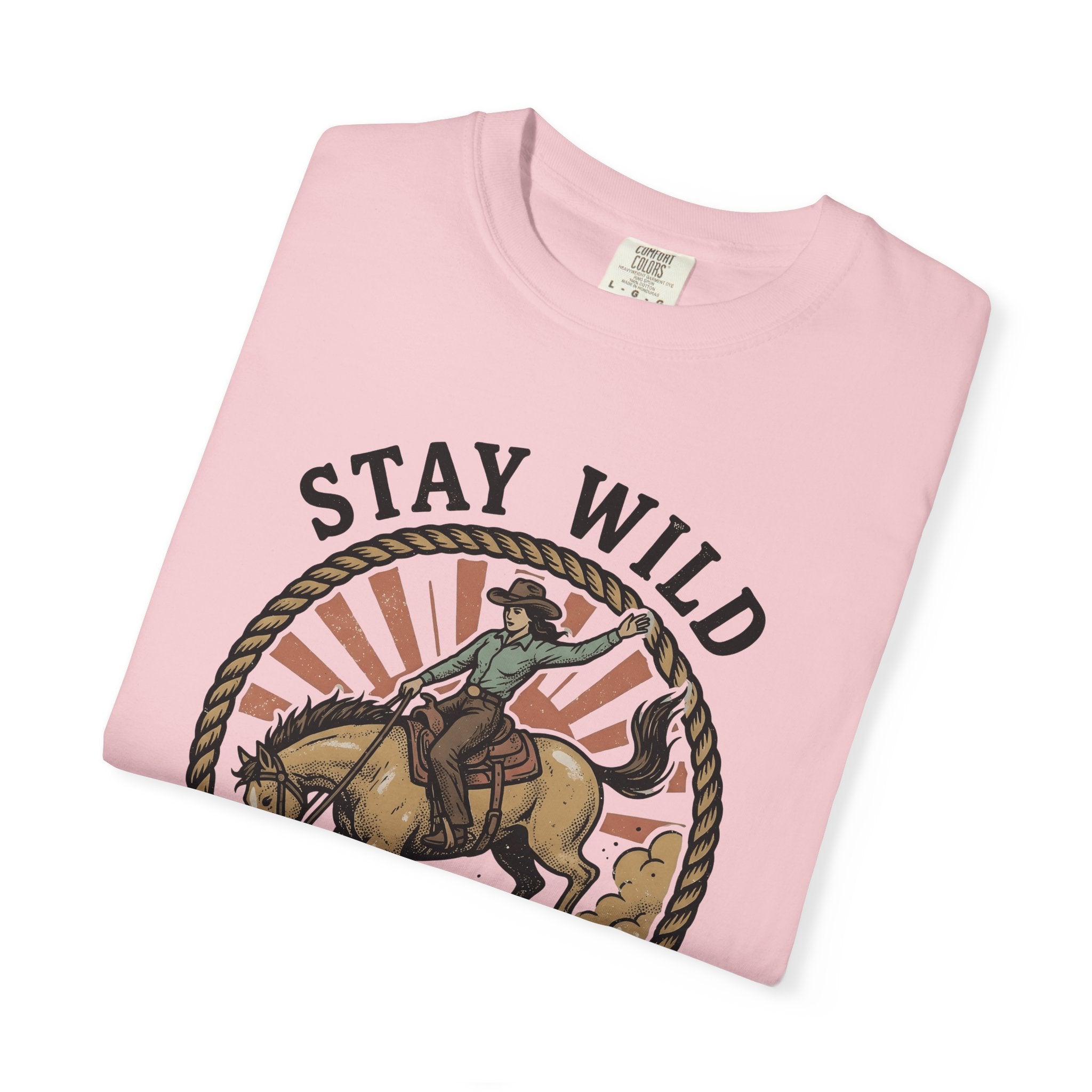 Cowgirl Horse Shirt Cowgirl Cowboy Gift Women Rustic Tee Rodeo T-Shirt Cowgirl Fan Western Tshirt Cowboy Graphic Nostalgic Lasso Tshirt