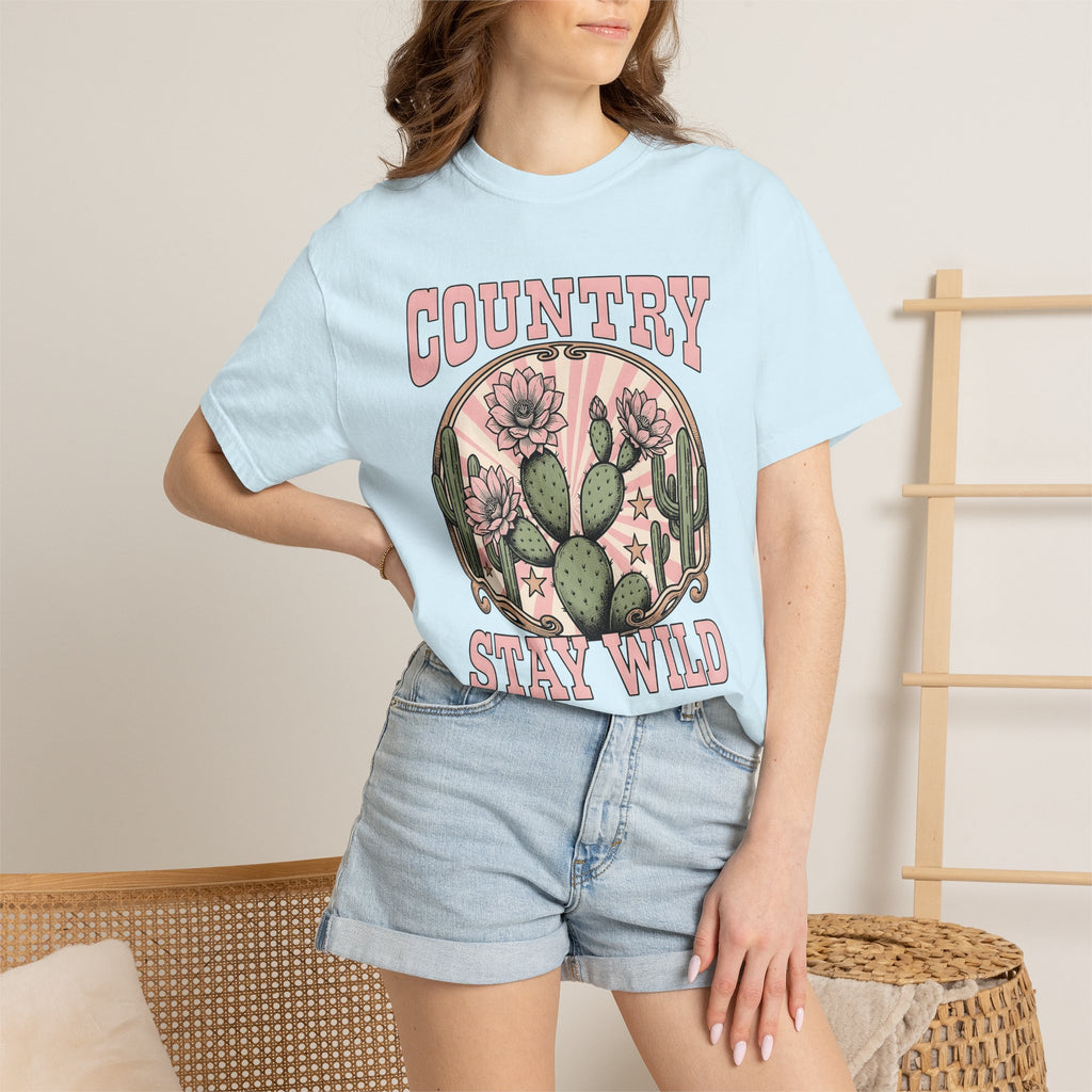 Prickly Pear Blooms Shirt Cowgirl Western Gift Women Prairie Tee Cactus Flower T-Shirt Rodeo Fan Rustic Tshirt Country Graphic Antique