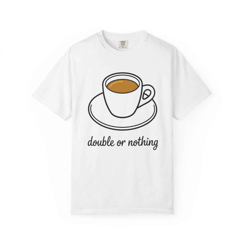 Espresso Cup Shirt Coffee Gourmet Gift Women Caricature Tee Coffee Mug T-Shirt Coffee Fan Cartoon Tshirt Gourmet Graphic Clean Tray Tshirt