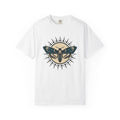 Skull Moth Shirt Boho Chic Dark Gift Women Traditional Tattoo Tee Deathshead Moth T-Shirt Bohemian Fan Tattooed Tshirt Gothic Graphic Retro