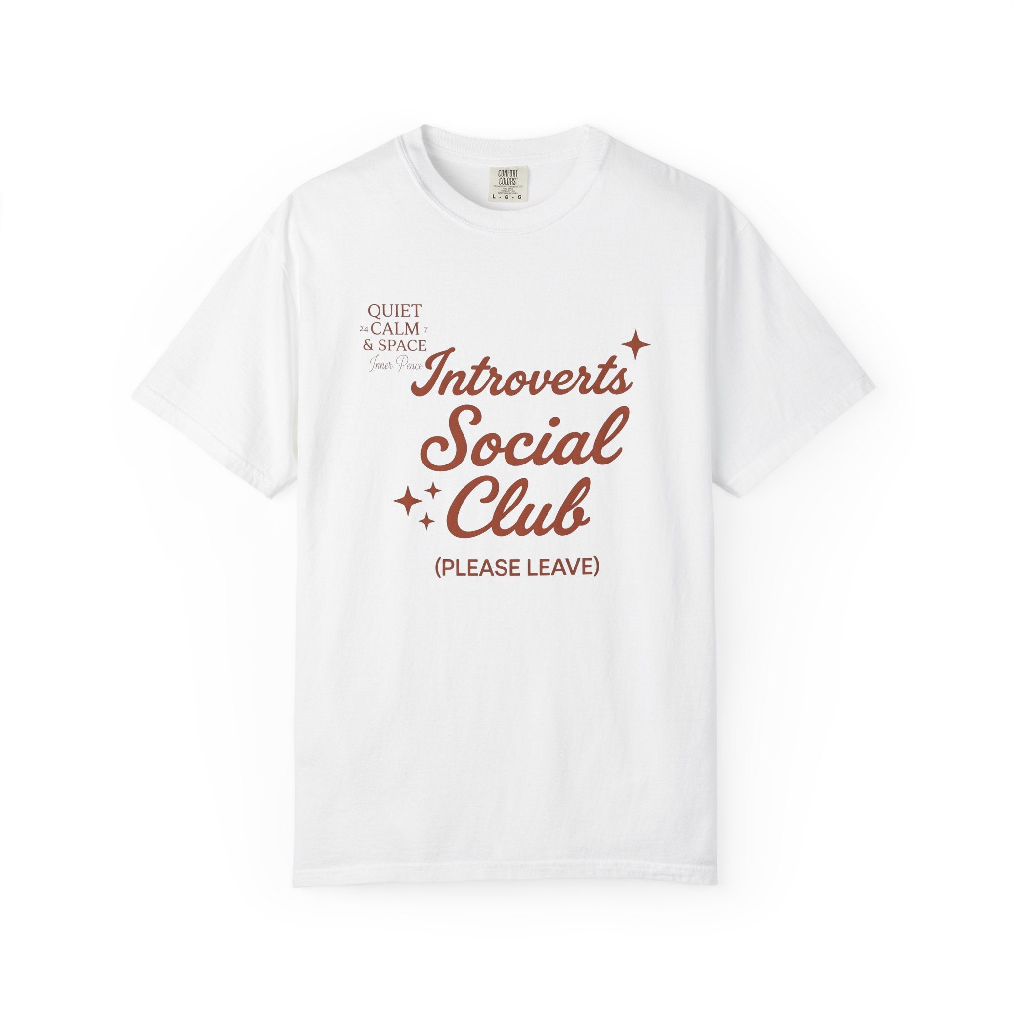 Vintage Lettering Shirt Introvert Joke Gift Women Rustic Tee Typography T-Shirt Introvert Fan Distressed Tshirt Pun Graphic Simple Sparkles
