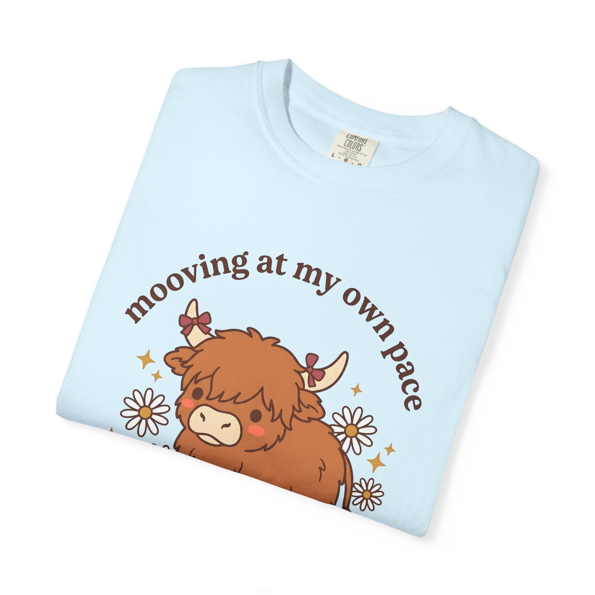 Highland Cattle Shirt Funny Pet Gift Women Cute Tee Cow T-Shirt Humor Fan Cartoon Tshirt Animal Graphic Comic Wildflowers Tshirt