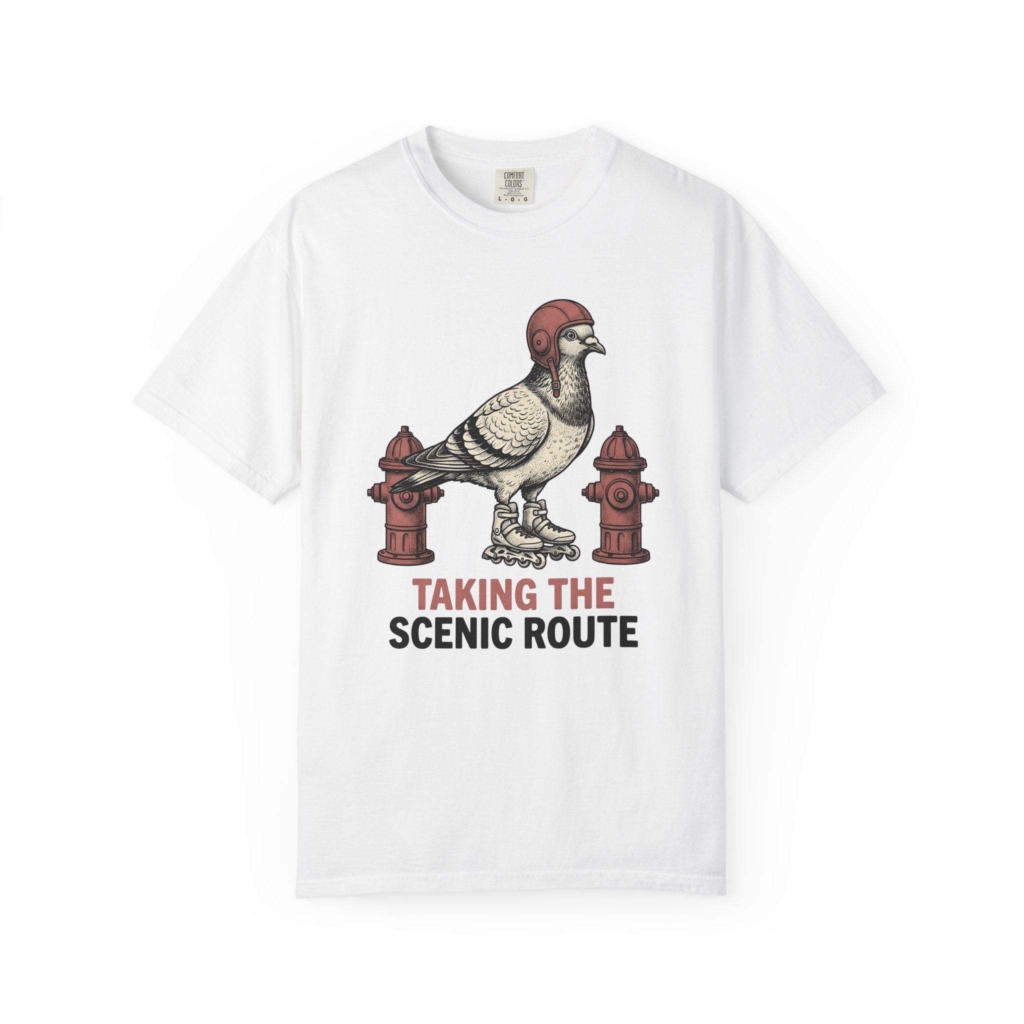 Roller Skating Dove Shirt Funny Pet Gift Women Classic Tee Roller Skate T-Shirt Humor Fan Retro Tshirt Animal Graphic Doodle Water Hydrant