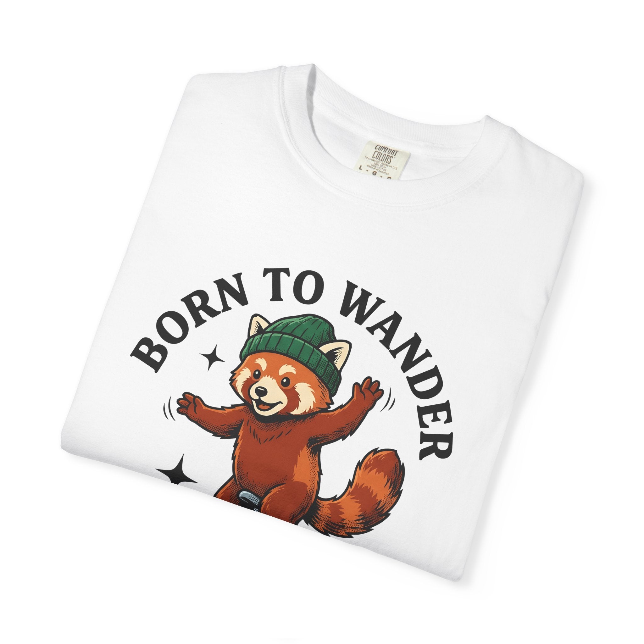 Red Panda Unicycle Shirt Funny Animal Gift Women Cartoon Tee Panda T-Shirt Humor Fan Comic Tshirt Wildlife Graphic Vintage Beanie Tshirt