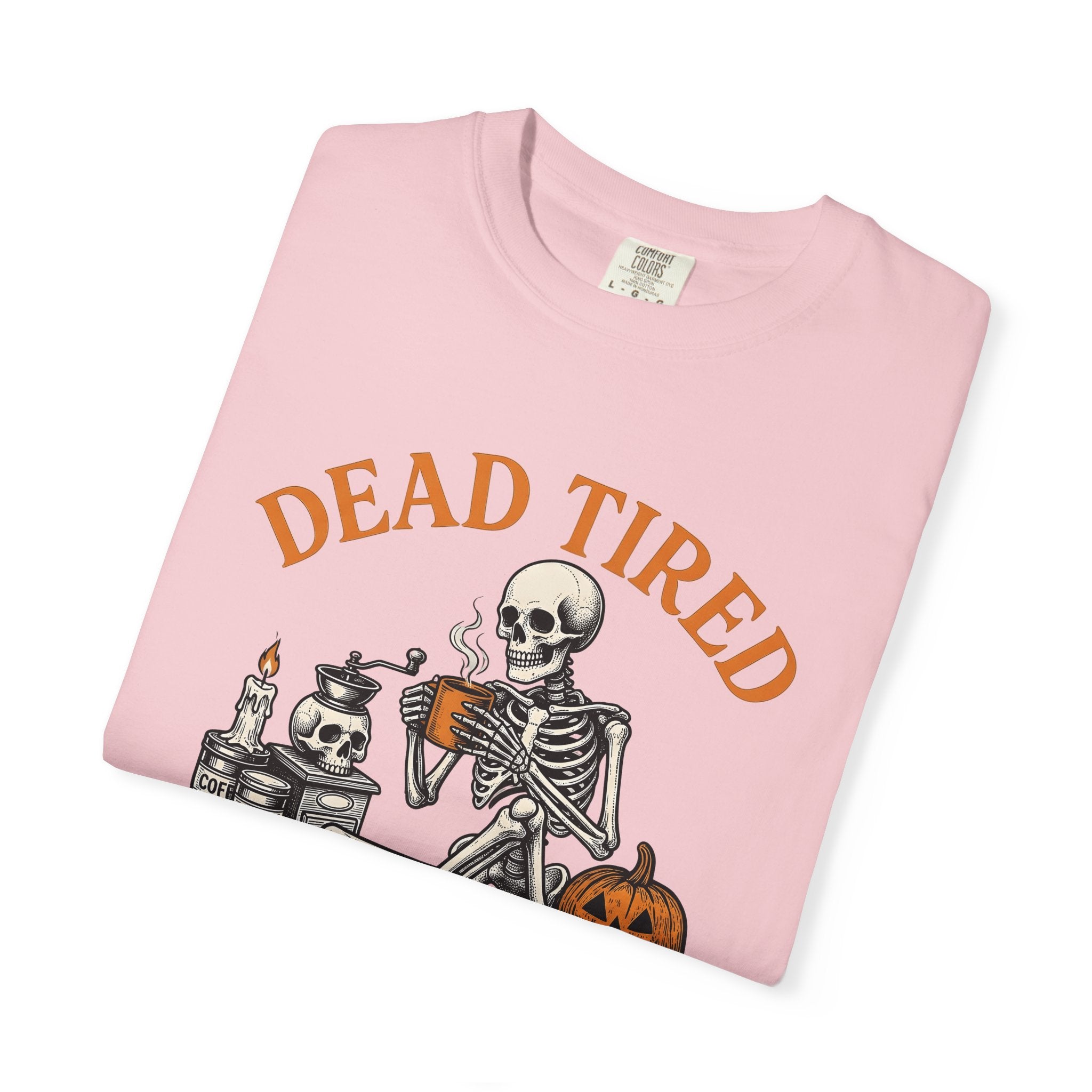 Skull Latte Shirt Halloween Espresso Gift Women Retro Tee Coffee T-Shirt Horror Fan Vintage Tshirt Coffee Graphic Sketch Gourd Tshirt