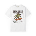Frog Skater Shirt Funny Pet Gift Women Graphic Tee Toad T-Shirt Humor Fan Cartoon Tshirt Animal Graphic Old School Cool Glasses Tshirt