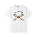 Crossed Oars Shirt Sports Rowing Gift Women Hand Drawn Tee Oars T-Shirt Athlete Fan Sculling Graphic Vintage Stripes Tshirt