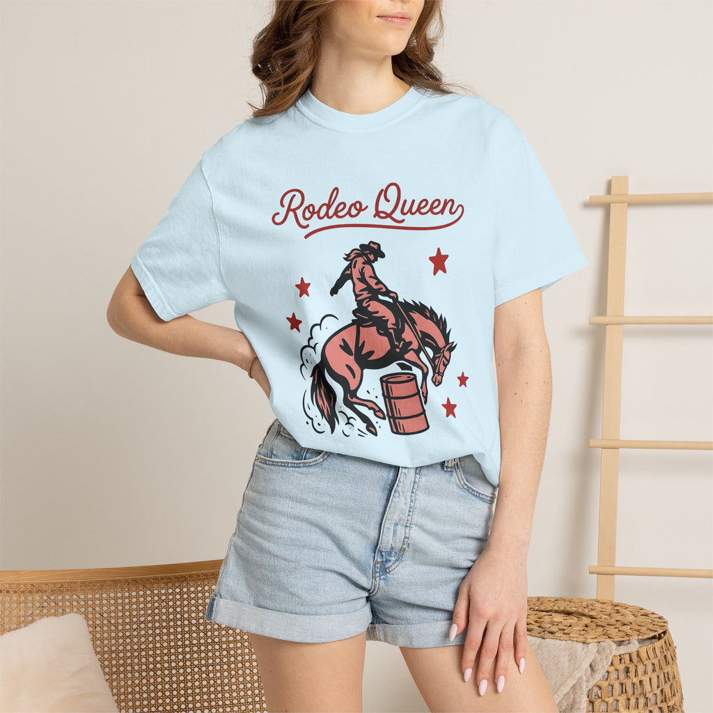 Barrel Horse Shirt Cowgirl Country Gift Women Distressed Tee Barrel Racing T-Shirt Rodeo Fan Western Tshirt Rural Graphic Line Art Star