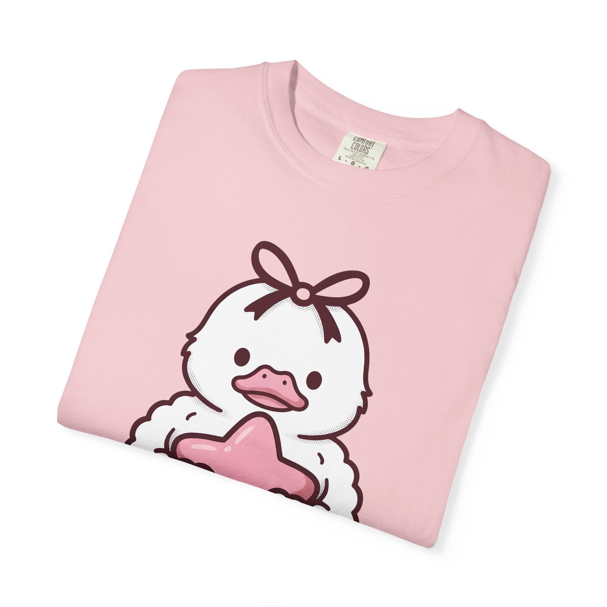 Duck Stuffed Animal Shirt St. Valentine's Day Pet Gift Women Cute Tee Plushie T-Shirt Valentine Fan Cute Tshirt Animal Graphic Comic Sparkle