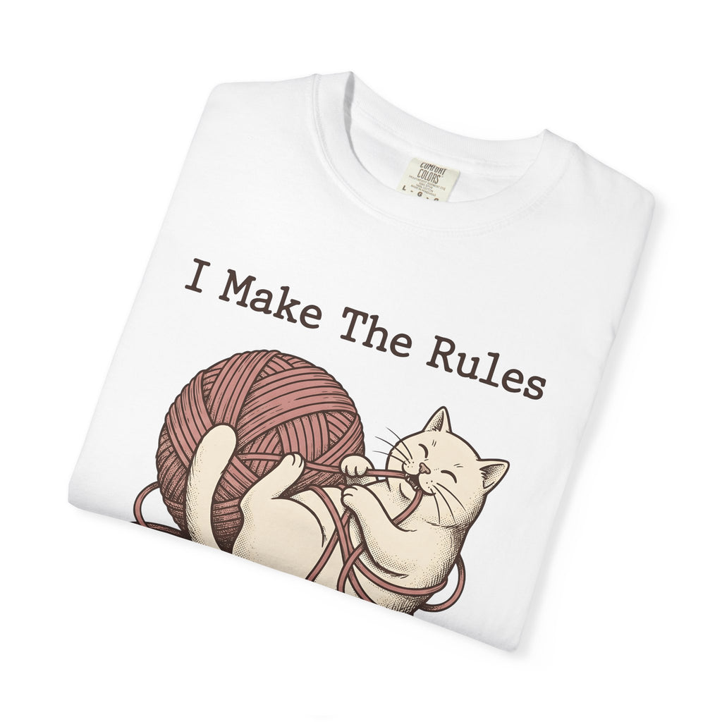 Kitten Yarn Ball Shirt Cat Jokes Gift Women Retro Tee Ball Of Yarn T-Shirt Cat Fan Vintage Tshirt Humor Graphic Sketch Funny Cat Tshirt
