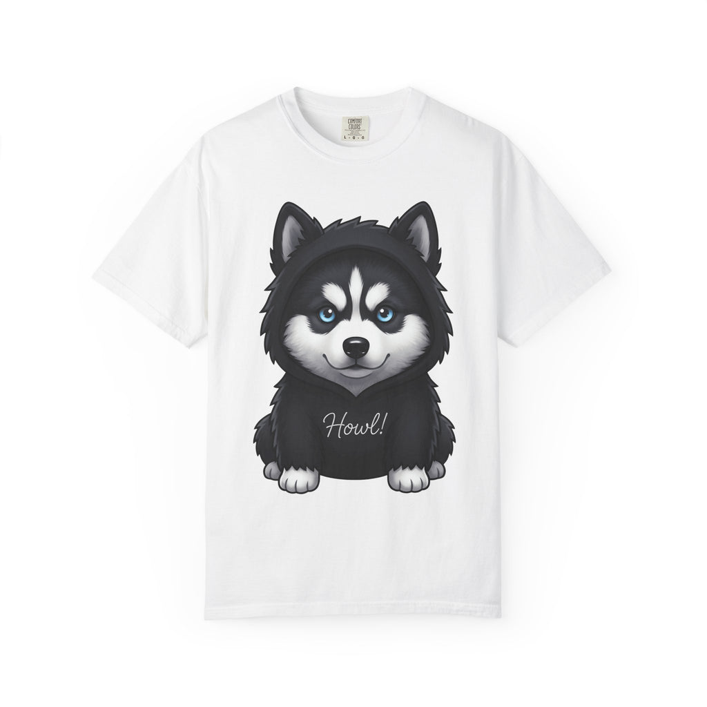 Husky Puppy Shirt Dog Animal Gift Women Cute Tee Puppy T-Shirt Dog Fan Canine Graphic Tshirt Cartoon Hoodie Tshirt