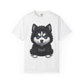 Husky Puppy Shirt Dog Animal Gift Women Cute Tee Puppy T-Shirt Dog Fan Canine Graphic Tshirt Cartoon Hoodie Tshirt