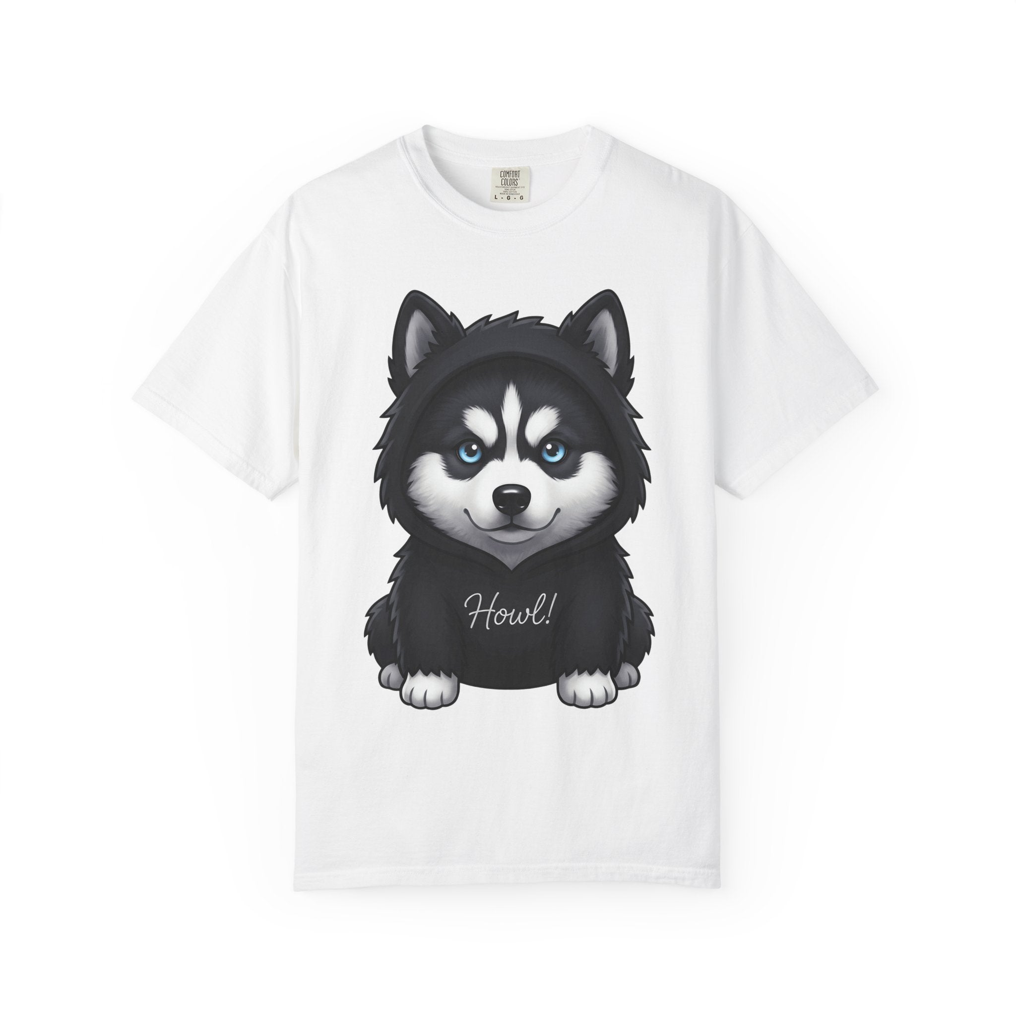 Husky Puppy Shirt Dog Animal Gift Women Cute Tee Puppy T-Shirt Dog Fan Canine Graphic Tshirt Cartoon Hoodie Tshirt