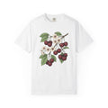 Cherry Sprig Shirt Fruit Plant Gift Women Garden Art Tee Cherry Branch T-Shirt Fruit Fan Botanical Tshirt Floral Graphic Sketch Bud Tshirt