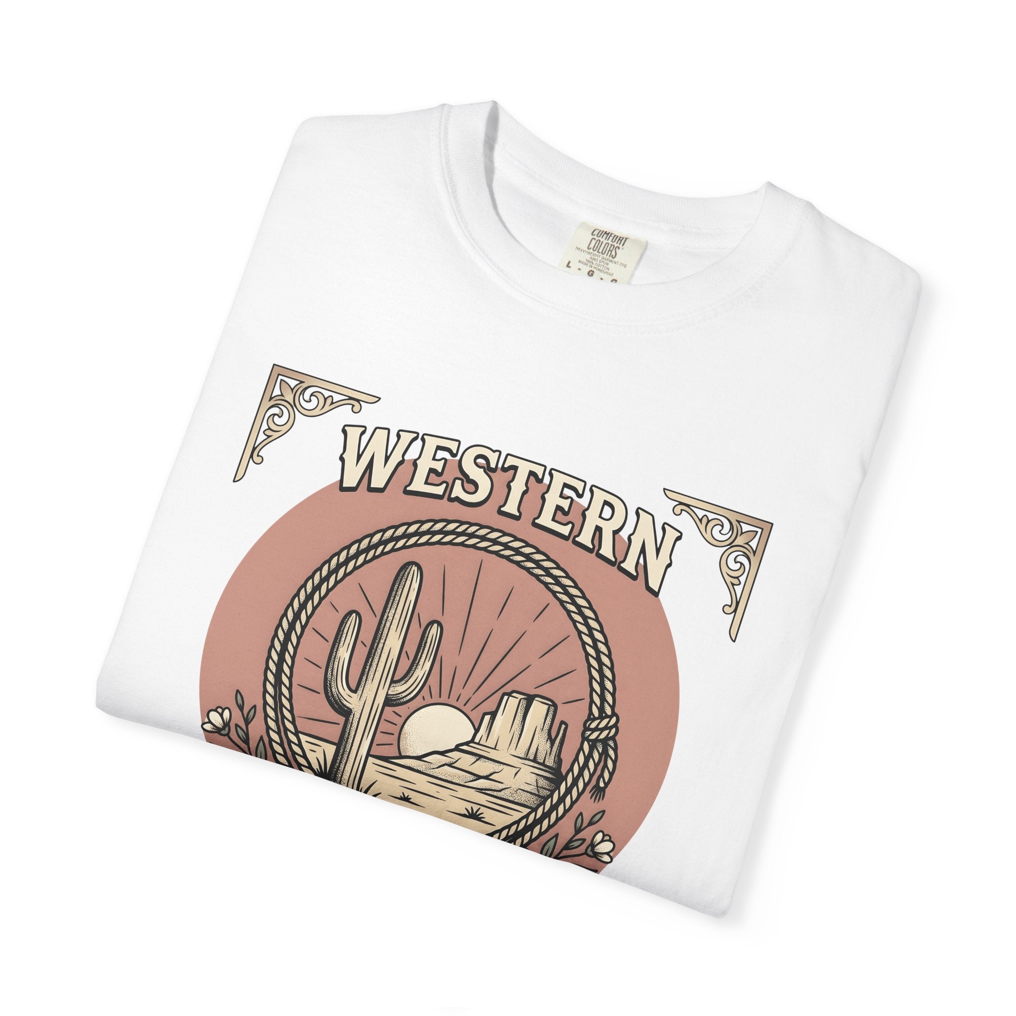 Desert Cactus Shirt Boho Chic Cowboy Gift Women Retro Tee Succulent T-Shirt Bohemian Fan Vintage Tshirt Rodeo Graphic Sketch Meadow Flower