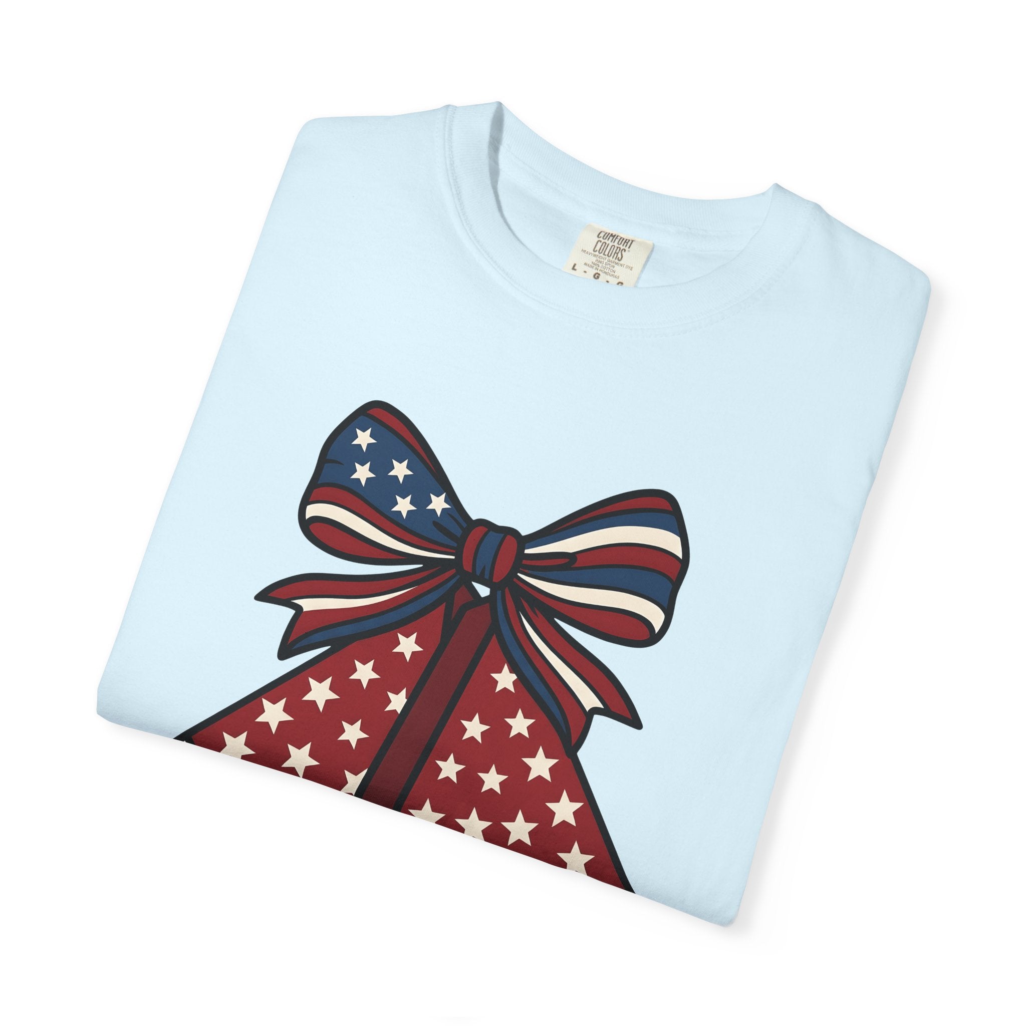 Watermelon Bow Clip Shirt America 4Th Of July Vacation Gift Women Freedom Tee Hair Clips T-Shirt Patriotic Fan Boho Tshirt Travel Graphic