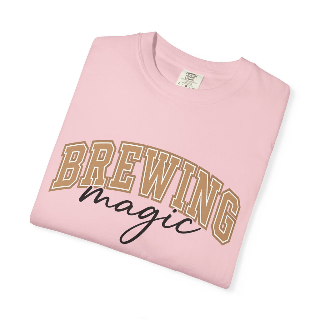 Strong Varsity Lettering Shirt Coffee Espresso Gift Women Gym Tee Letterman T-Shirt Coffee Fan Mocha Graphic Tshirt Basic Handwriting