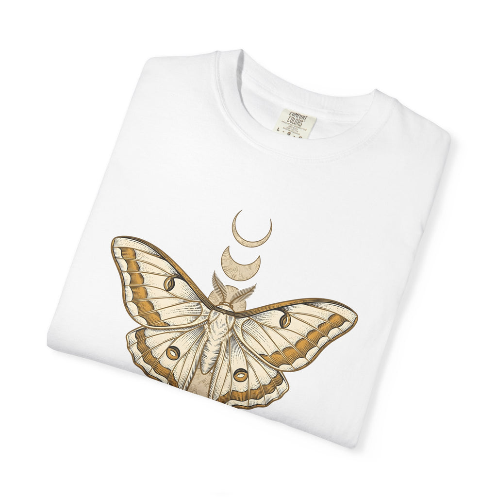 Luna Moth Shirt Boho Chic Celestial Gift Women Mystical Tee Actias Luna T-Shirt Bohemian Fan Spiritual Tshirt Galaxy Graphic Vintage Moon