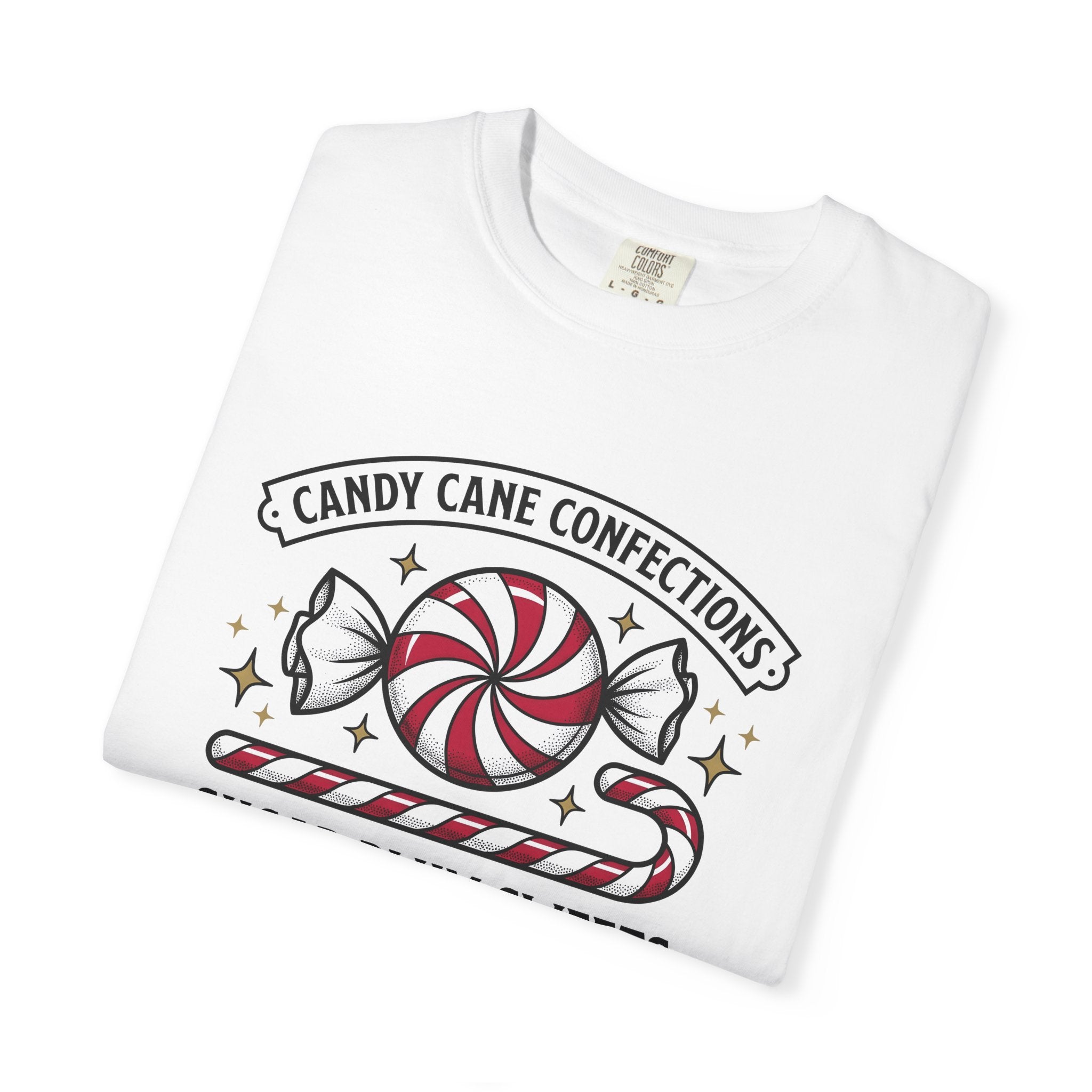 Candy Cane Shirt Christmas Food Gift Women Vintage Tee Striped Candy T-Shirt Xmas Fan Distressed Tshirt Foodie Graphic Retro Peppermint