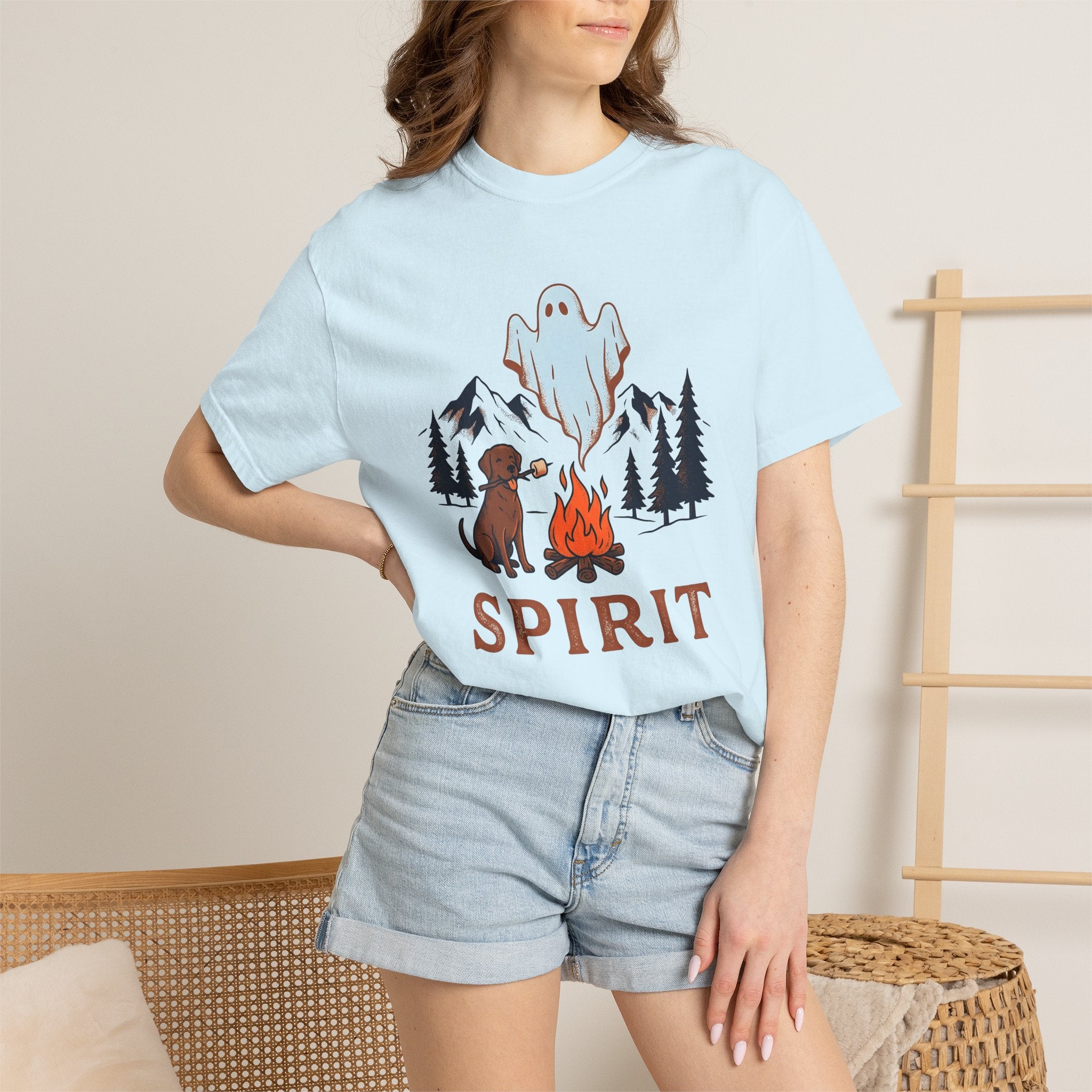 Outdoor Dog Shirt Dog Backpacking Gift Women Sketch Tee Canine T-Shirt Dog Fan Puppy Tshirt Hiking Graphic Line Art Apparition Tshirt