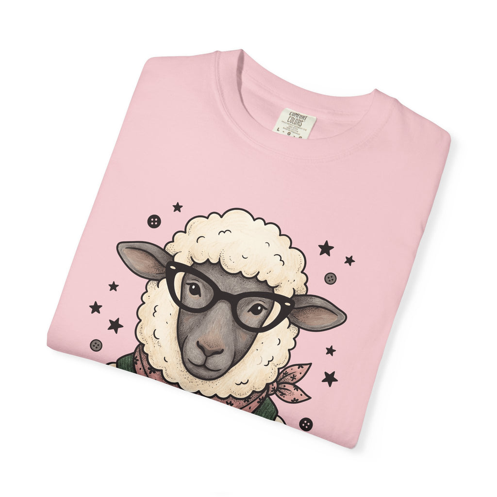 Sheep Eyewear Shirt Funny Pets Gift Women Line Art Tee Glasses T-Shirt Humor Fan Minimalist Tshirt Animal Graphic Cartoon Twinkles Tshirt