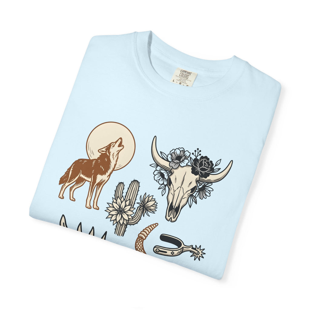 Southwestern Animals Shirt Western Free Spirit Gift Women Folk Tee Desert Creatures T-Shirt Cowboy Fan Rustic Tshirt Bohemian Graphic