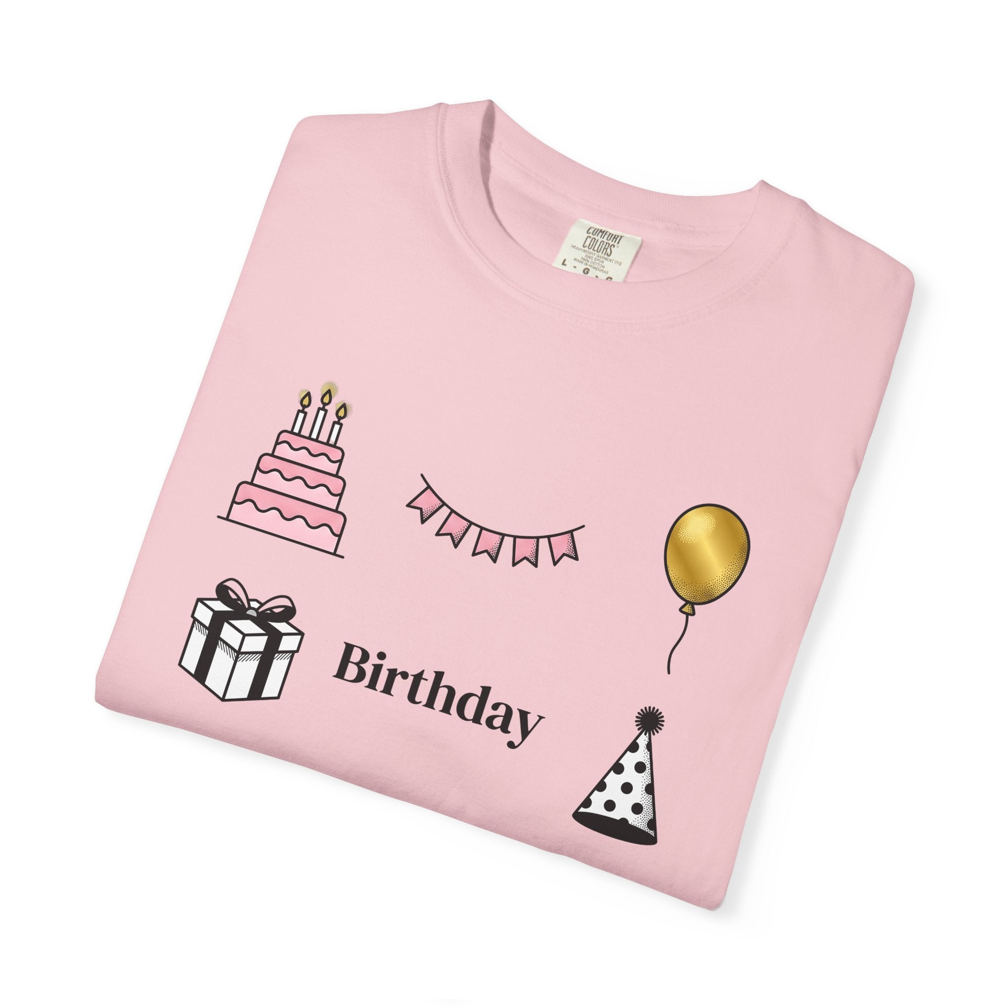 Birthday Graphics Shirt Birthday Event Gift Women Sketch Tee Birthday T-Shirt Birthday Enthusiast Drawing Party Graphic Clean Pastry Tshirt