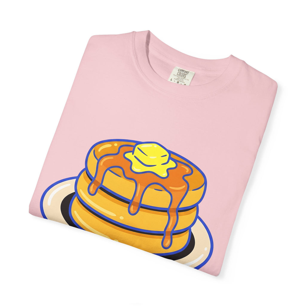 Pancake Stack Shirt Desserts Breakfast Gift Women Cartoon Tee Pancakes T-Shirt Sweets Fan Cute Tshirt Morning Graphic Retro Syrup Tshirt
