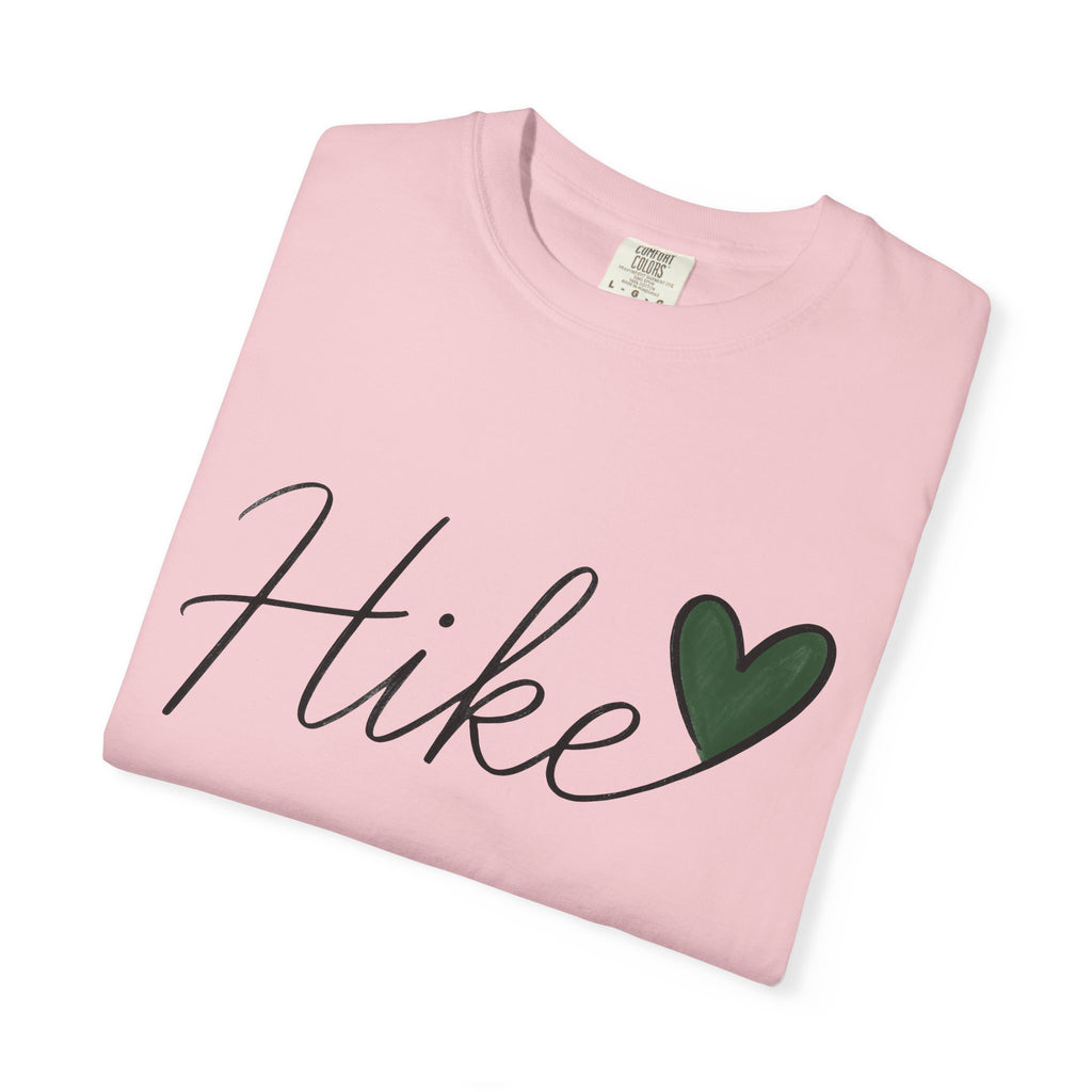 Love Lettering Shirt Hiking Camping Gift Women Simple Tee Calligraphy T-Shirt Trekker Enthusiast Minimalist Tshirt Camping Graphic Sleek