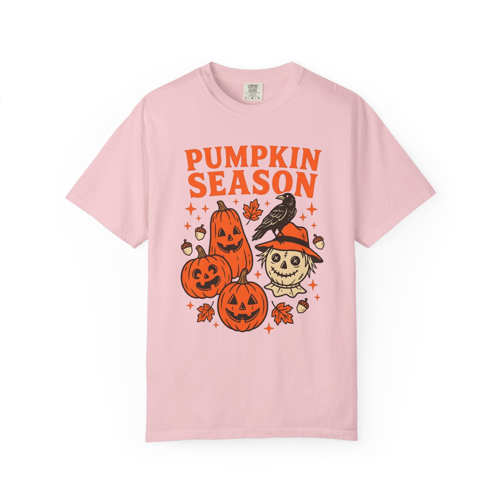 Carved Pumpkin Shirt Halloween Harvest Gift Women Animated Tee Gourd T-Shirt Horror Fan Cartoon Tshirt Autumn Graphic Hand Drawn Straw