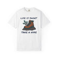 Hiking Boot Shirt Hiking Adventure Gift Women Vintage Tee Trekking Boot T-Shirt Trail Runner Enthusiast Distressed Tshirt Exploration