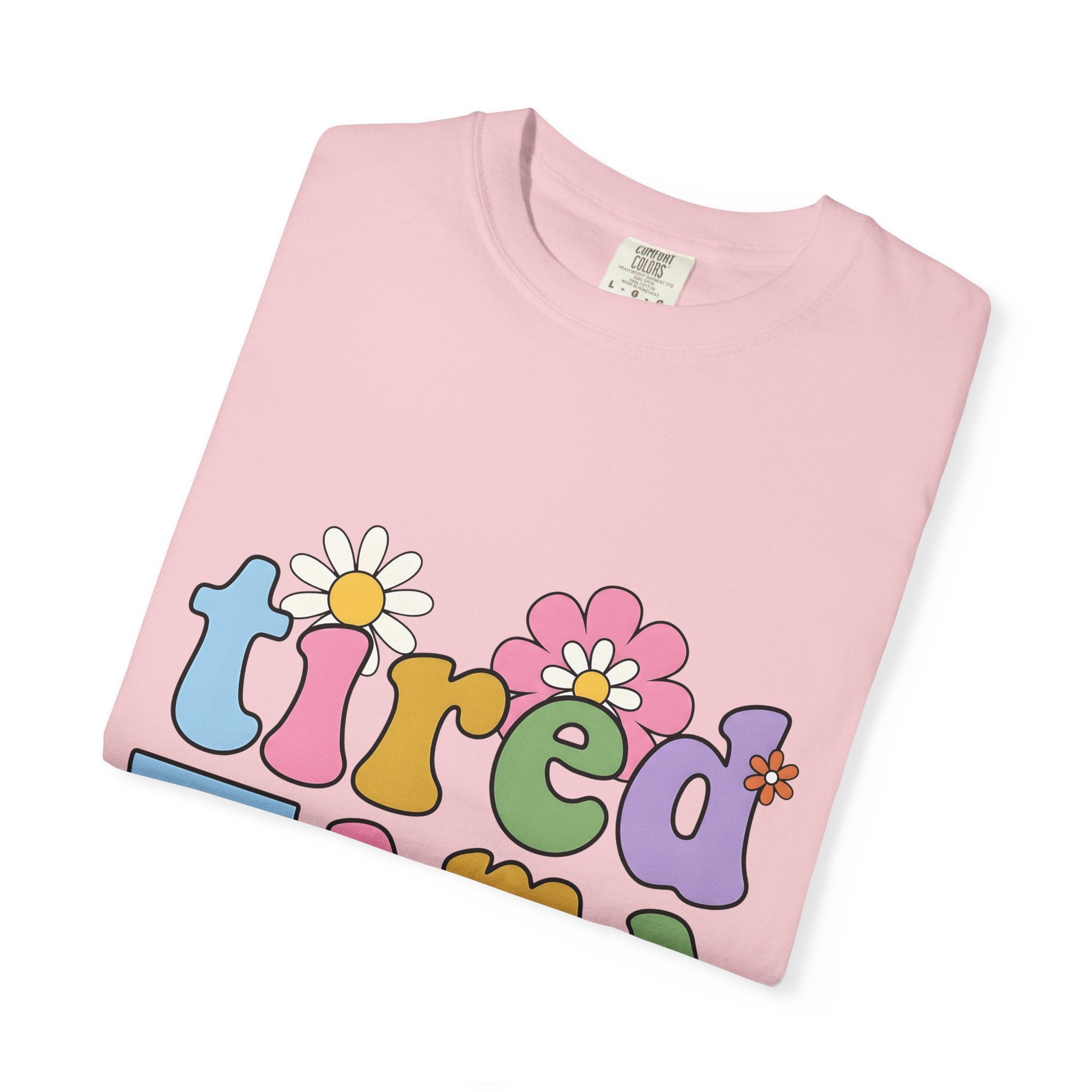 Daisy Bloom Font Shirt Moms Kid Care Gift Women Hippie Tee Floral Typography T-Shirt Motherhood Fan Boho Tshirt Childcare Graphic Old School