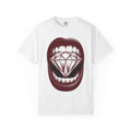 Mouth Diamond Shirt Pop Art Fashion Gift Women Pop Art Tee Diamond Grin T-Shirt Pop Art Fan Pop Artistic Tshirt Style Graphic Retro Gemstone