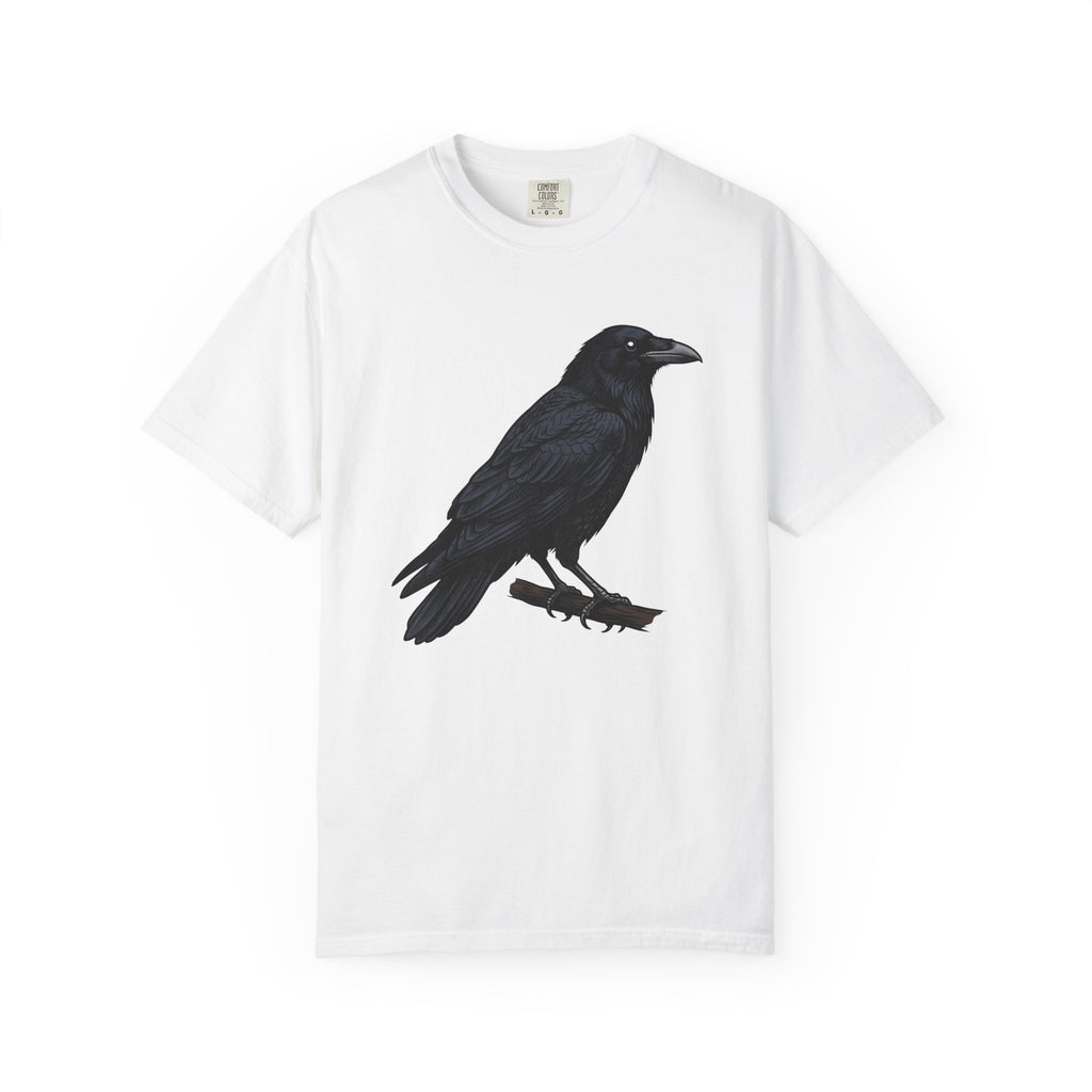 Raven Bird Shirt Halloween Wildlife Gift Women Macabre Tee Crow T-Shirt Horror Fan Dark Art Tshirt Animal Graphic Old School Limb Tshirt
