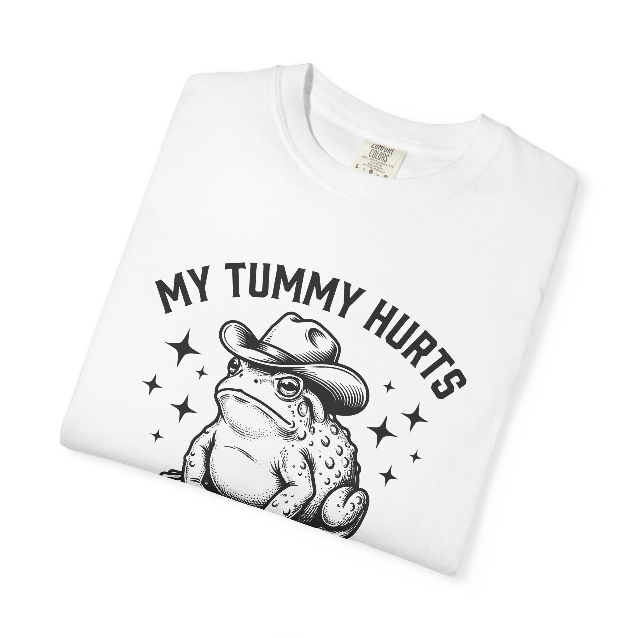 Western Frog Shirt Funny Wildlife Gift Women Retro Tee Toad T-Shirt Comedian Fan Vintage Tshirt Animal Graphic Sketch Star Shapes Tshirt