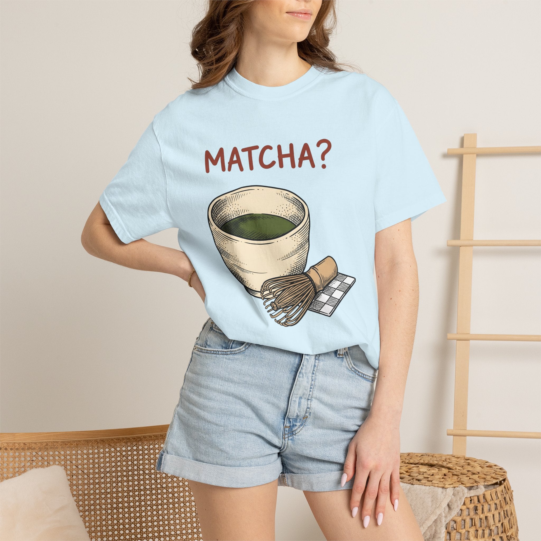 Matcha Bowl Shirt Coffee Cooks Gift Women Line Art Tee Tea Bowl T-Shirt Coffee Fan Minimalist Tshirt Chef Graphic Hand Drawn Bamboo Stirrer