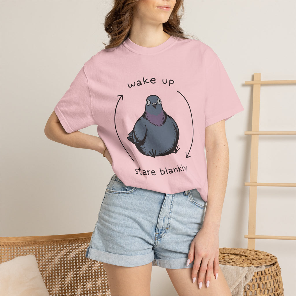 Bird Drawing Shirt Funny Creature Gift Women Animated Tee Bird T-Shirt Comedy Fan Cartoon Tshirt Beast Graphic Scribble Pointers Tshirt