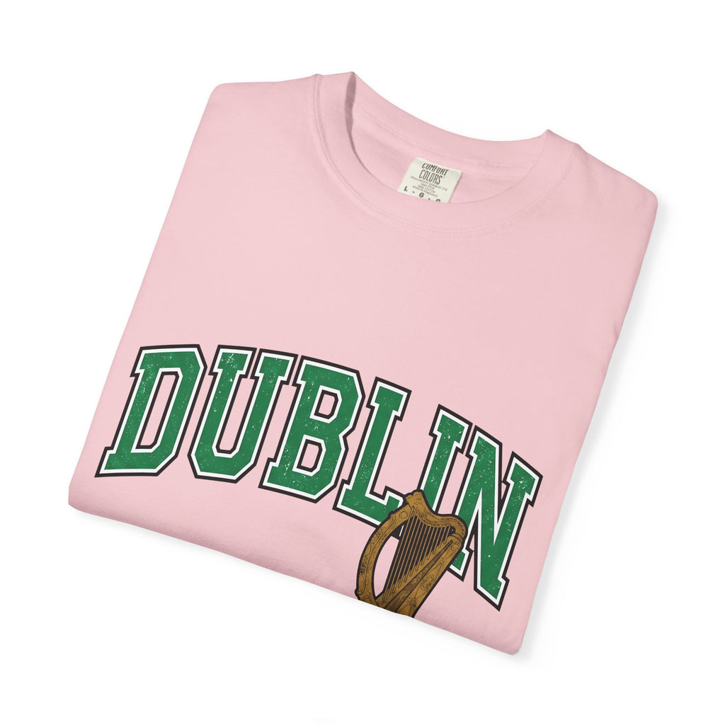 Ireland Harp Shirt St Patrick's Day Emerald Isle Gift Women Varsity Jacket Tee Cláirseach T-Shirt Saint Patrick Fan Letterman Tshirt Irish