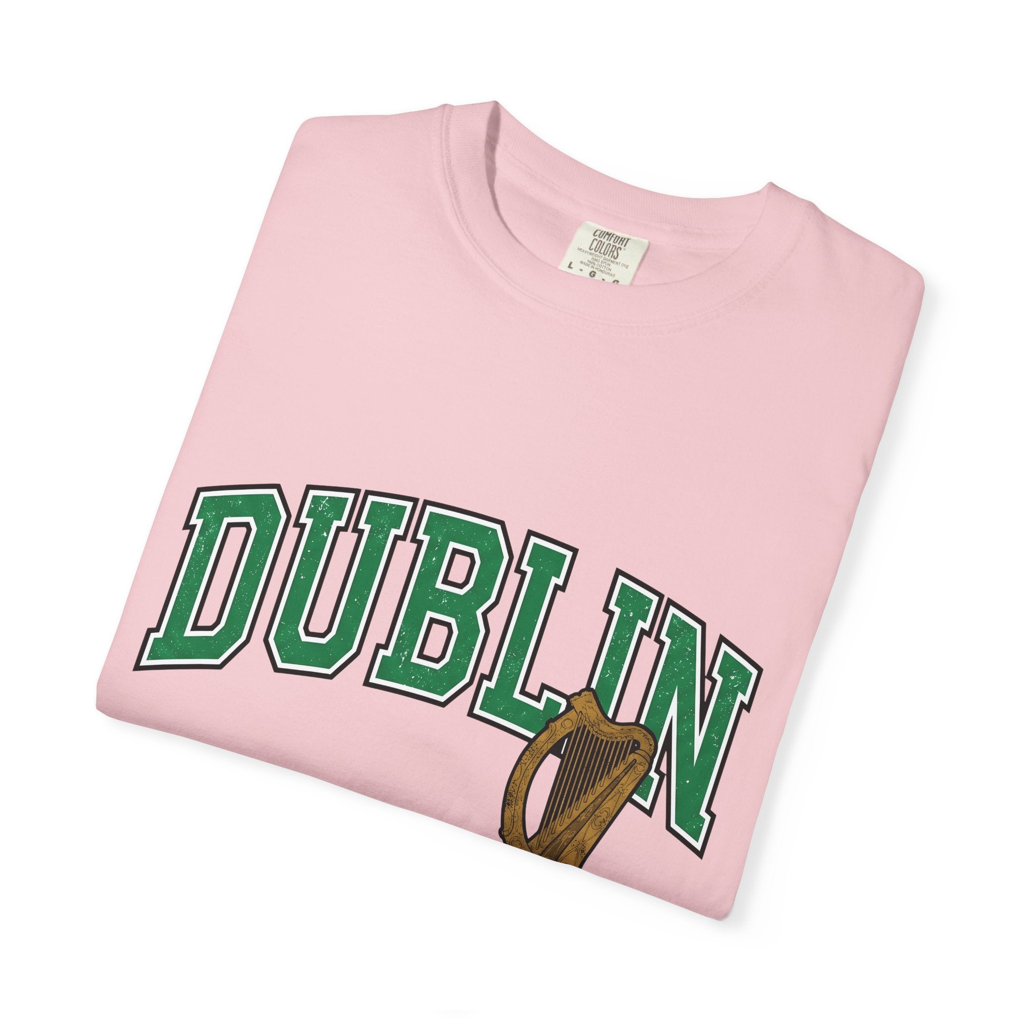 Ireland Harp Shirt St Patrick's Day Emerald Isle Gift Women Varsity Jacket Tee Cláirseach T-Shirt Saint Patrick Fan Letterman Tshirt Irish