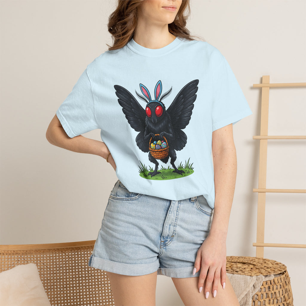 Mothman Costume Shirt Easter Cryptid Gift Women Cartoon Tee Mothman Costume T-Shirt Easter Fan Cryptid Graphic Tshirt Retro Easter Basket