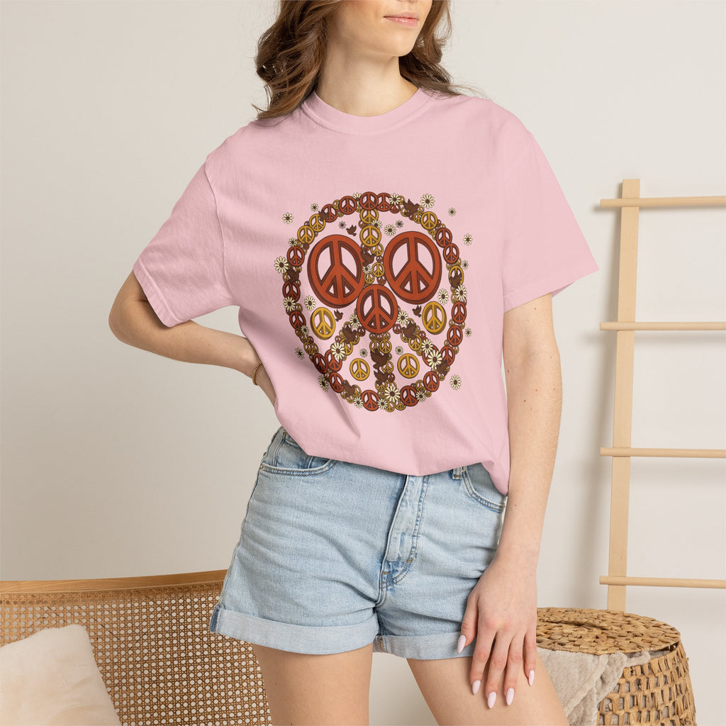 Peace Gesture Shirt Peace Activism Gift Women Folk Tee Hand Sign T-Shirt Pacifist Fan Peaceful Tshirt Activist Graphic Classic Dove Bird