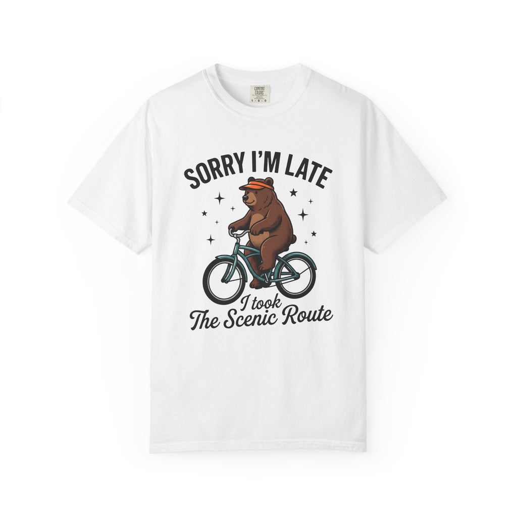 Bear Bike Shirt Funny Wildlife Gift Women Comic Tee Bear T-Shirt Humor Fan Cartoon Tshirt Wildlife Graphic Vintage Star Shapes Tshirt