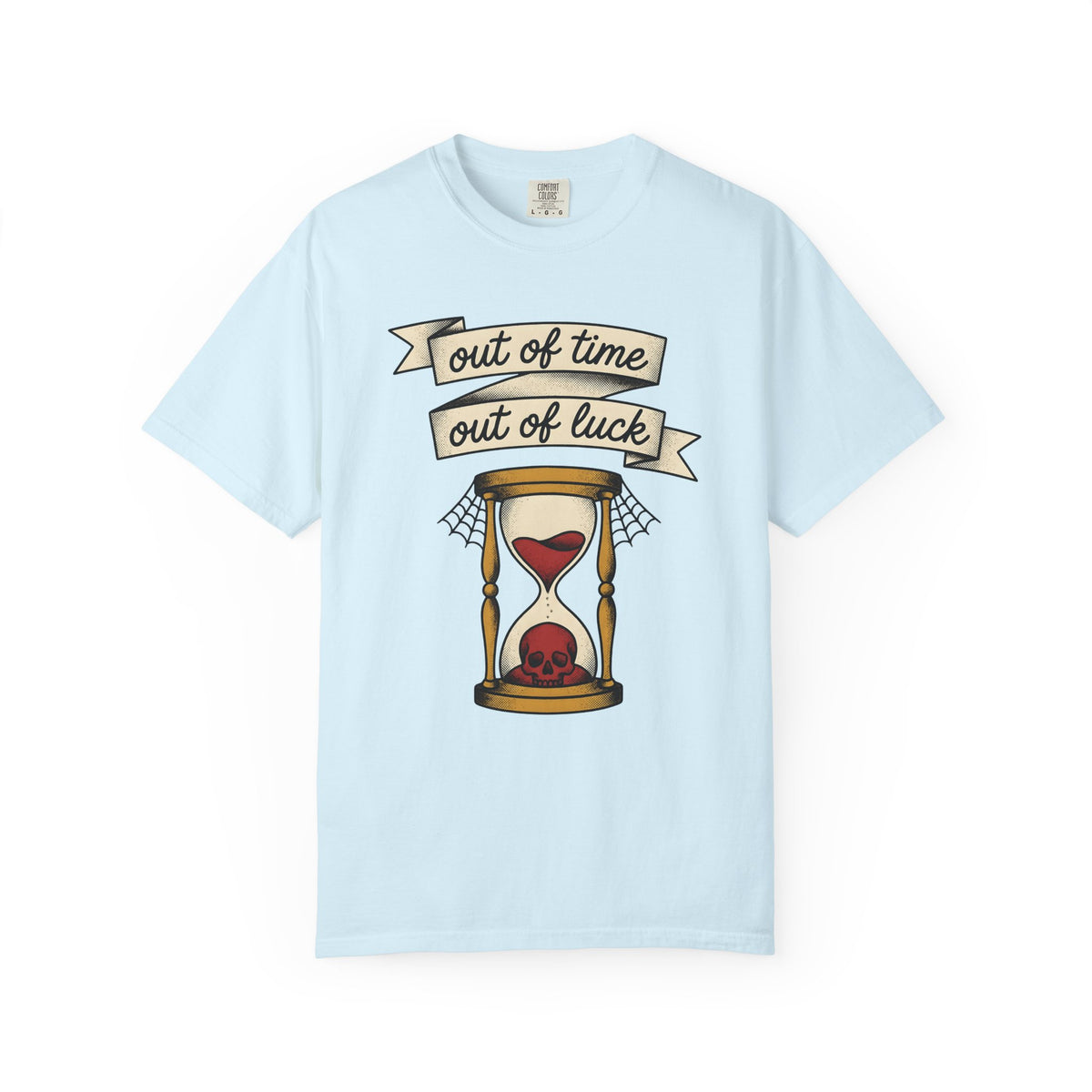 Timepiece Skull Shirt Gothic Autumn Gift Women Sketch Tee Clock T-Shirt Dark Fan Drawing Graphic Hand Drawn Webbing Tshirt