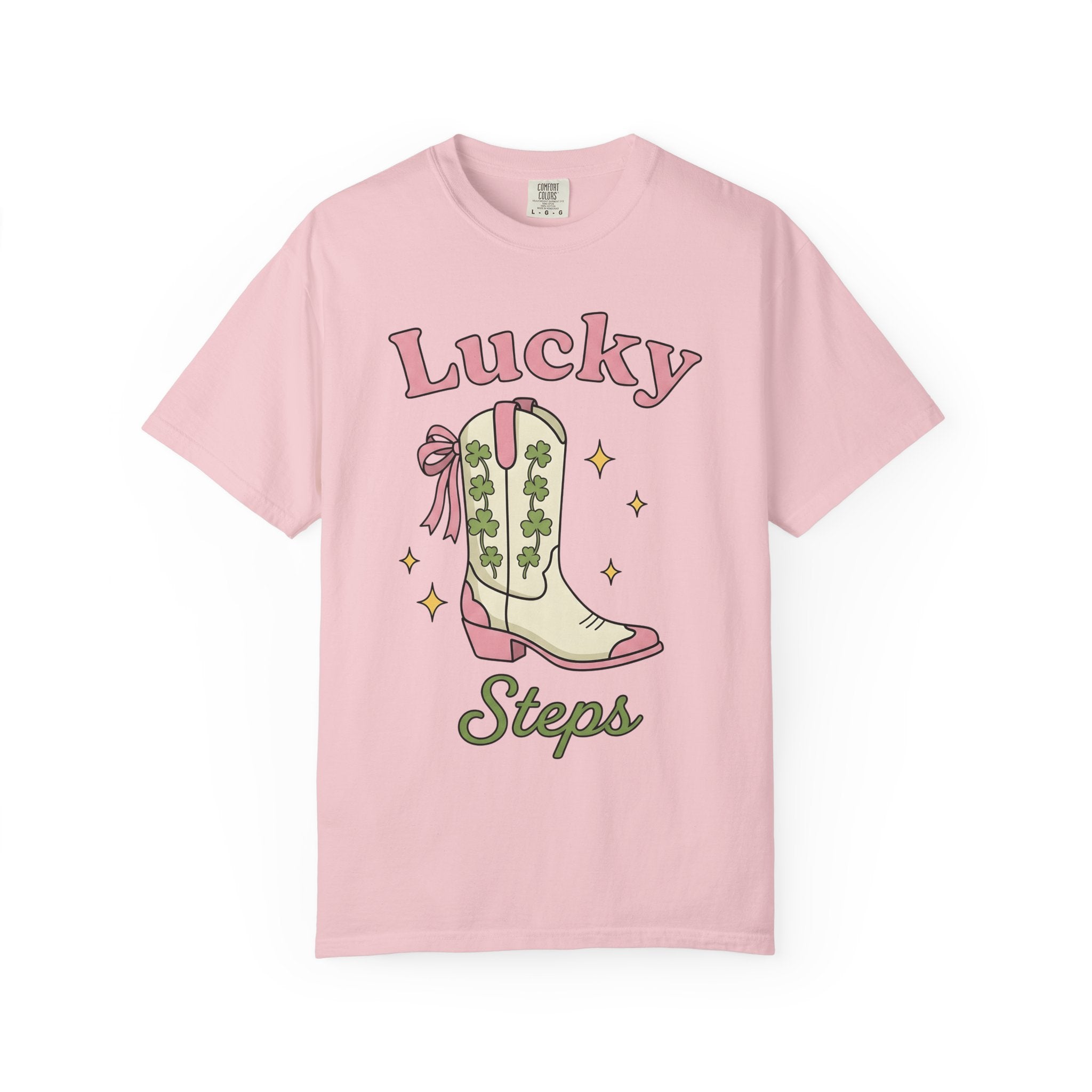 Cowboy Boot Shirt St Patrick's Day Ranch Gift Women Hand Drawn Tee Boot T-Shirt Patrick's Day Fan Illustrated Tshirt Farmhouse Graphic