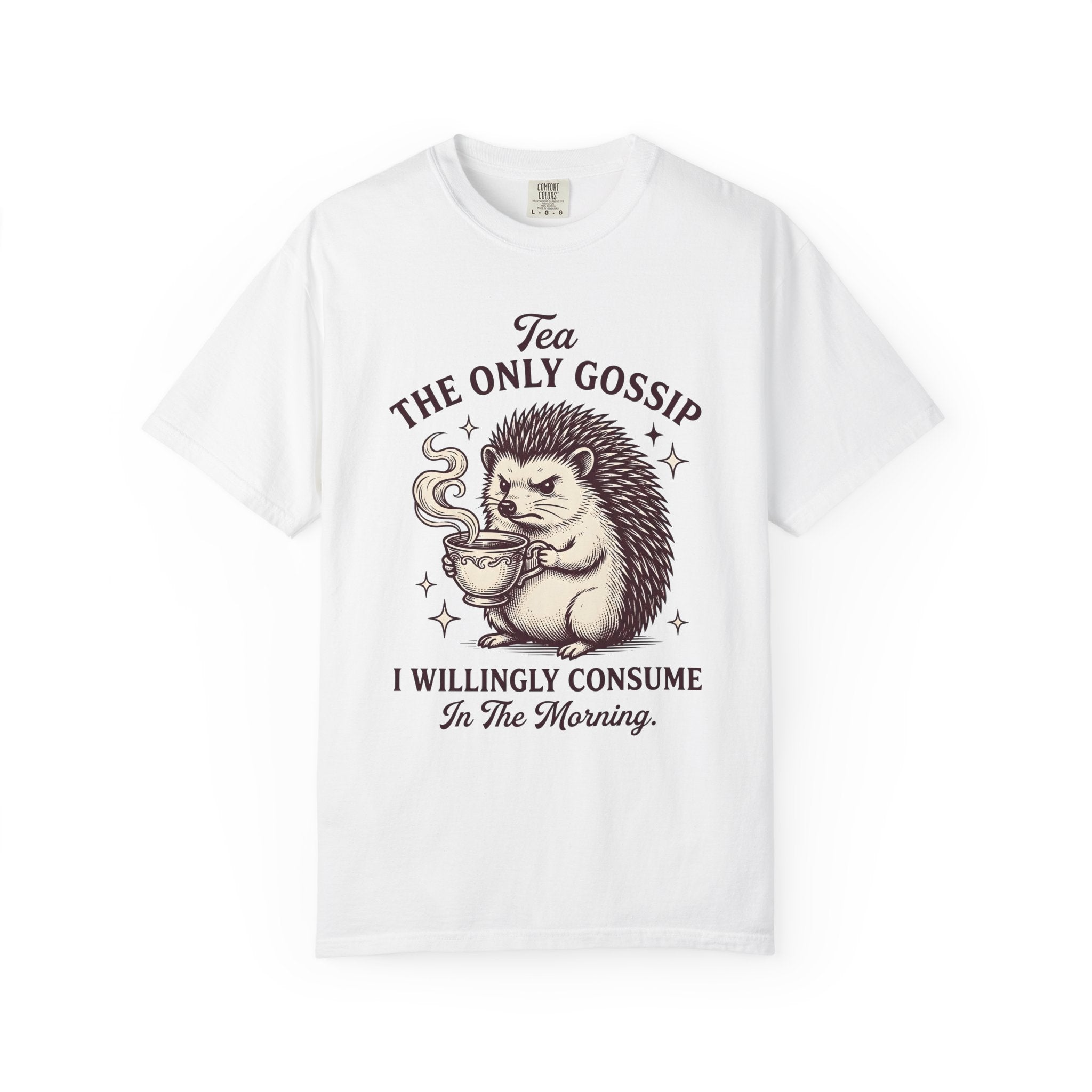 Hedgehog Cup Shirt Cute Wildlife Gift Women Sketch Tee Mug T-Shirt Adorable Fan Drawing Graphic Retro Sparkles Tshirt