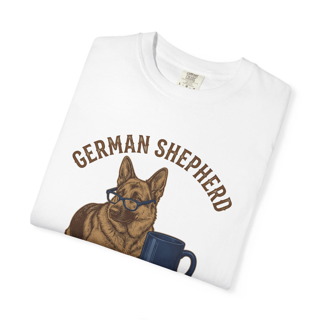 German Shepherd Pet Shirt Dog Latte Gift Women Classic Tee Shepherd T-Shirt Dog Fan Alsatian Tshirt Coffee Graphic Line Art Ceramic Mug