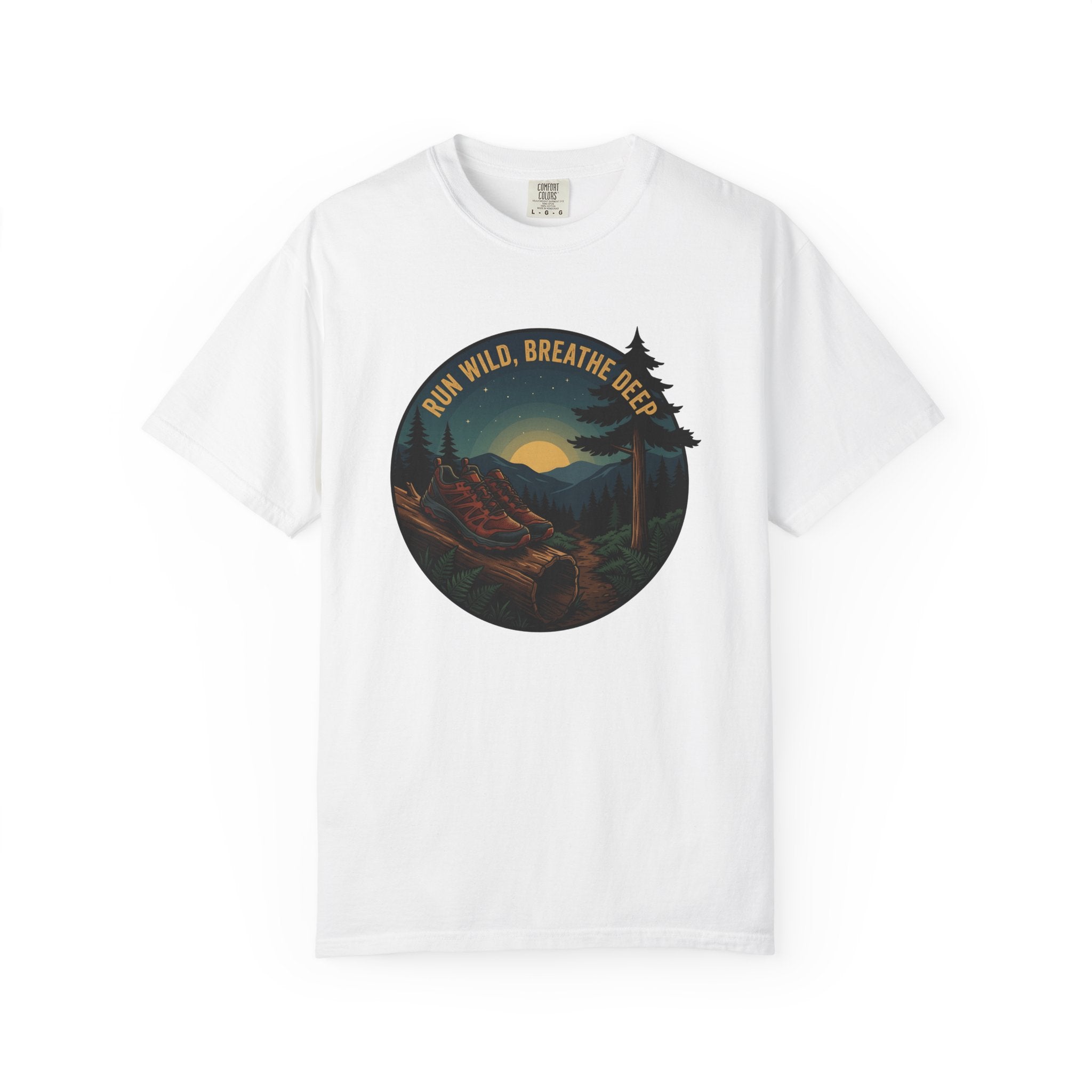 Trail Run Shoes Shirt Sports & Activities Walking Gift Women Nature Art Tee Trail Shoes T-Shirt Athlete Enthusiast Artistic Tshirt Hiking