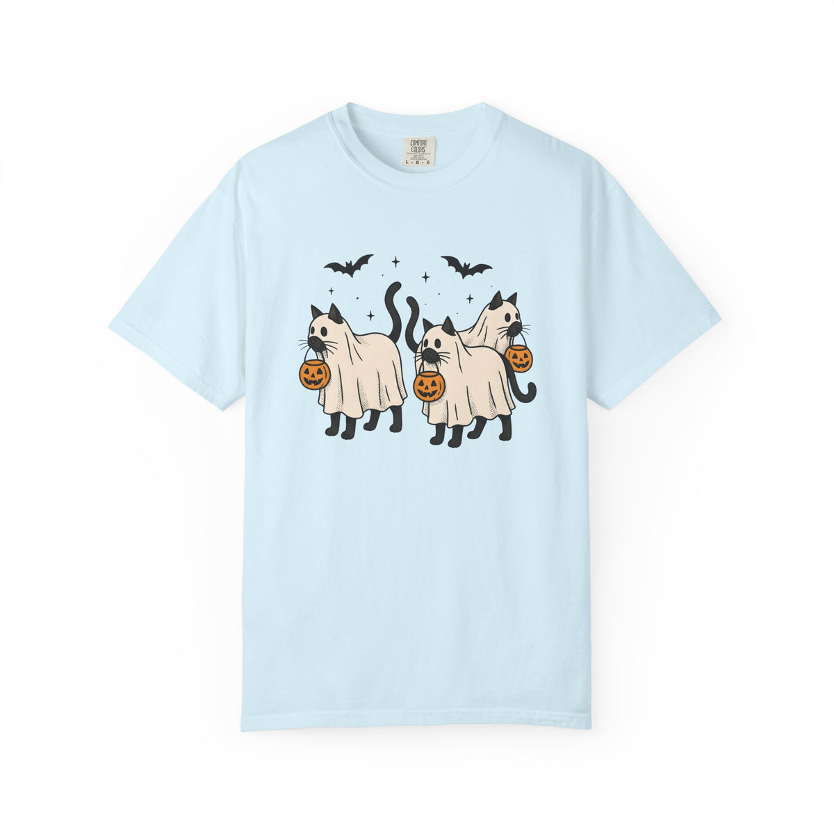 Spooky Cat Shirt Halloween Animal Unisex Gift Animation Tee Kitty T-Shirt Horror