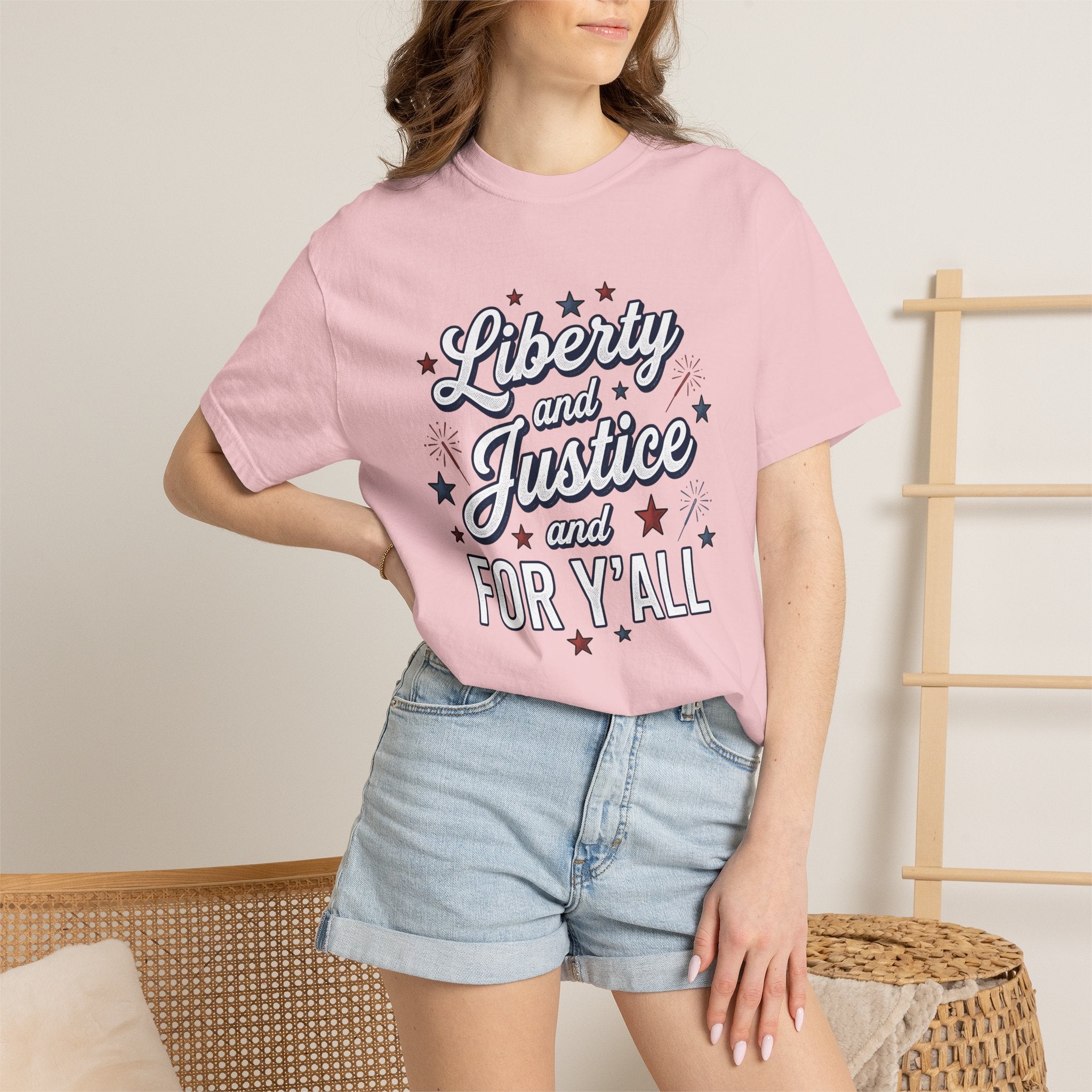 Patriotic Stars Shirt America Holiday Gift Women Bold Vintage Tee Starburst T-Shirt American Fan Distressed Tshirt Celebration Graphic Retro